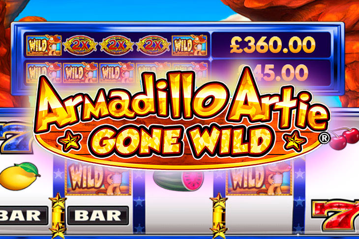 Armadillo Artie Gone Wild - DWG slot at Jackpot Lounge Casino Casino